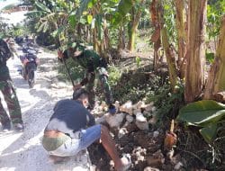 Satgas TMMD Selalu Semangat Kerja dan Disebut Pasukan Anti Libur