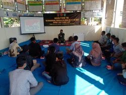 Sosialisasi Rekrutmen TNI AD Dalam Kegiatan TMMD Ke-111 Kodim 1009/TLA