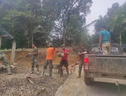Satgas TMMD Regas Ke-111 Kodim 1202/Skw Selesaikan Pengangkutan Sisa Material