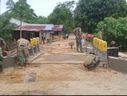 Sudah Mulai Terlihat Hasil Karya Tim Satgas TMMD Regtas Ke 111 Kodim 1202/Skw