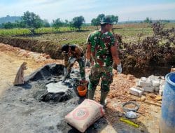 Semangat Warga Tak Pernah Surut Bantu Satgas TMMD