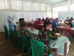 TMMD Kodim Tapsel, Satgas Jalankan Prokes Penyuluhan PKK