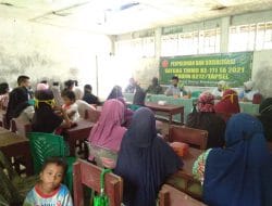 Satgas Jalankan Prokes Sebelum Peserta Masuk Ruang Penyuluhan PKK