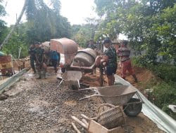 Sebelum Bekerja, Satgas TMMD Ke-111 Kodim 1202/Singkawang Cek Kesiapan Mesin Molen