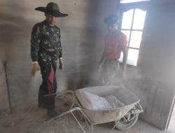 Kekompakan Yang Diperlihatkan Oleh Anggota Satgas TMMD ke-111 Kodim 1202/Singkawang