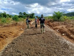 Semangat Tim Satgas TMMD Ke-111 Di Hari-hari Terakhir Kegiatan
