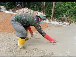 Akhirnya Target Pembangunan Desa Dapat Kita Lihat Dan Dapat Dirasakan 100% Di Lokasi TMMD Regtas Ke 111 Kodim 1202/Skw