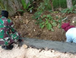 Antispasi Banjir, Satgas TMMD Ke-111 Siwalan Buat Drainase