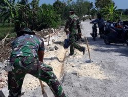 Jalan Paving Beres 100 Persen Berkat Tangan Berotot Satgas