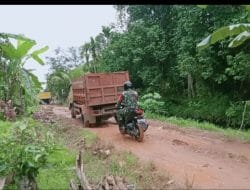 Strategi Satgas TMMD Ke-111 Kodim 1207/Pontianak Atur Peletakan Material