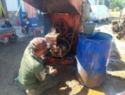 Cek Operasional,Mesin Molen Habiskan 10 Liter Solar PerhariPada KegiatanTMMD Ke-111 Kodim 1207/Pontianak   