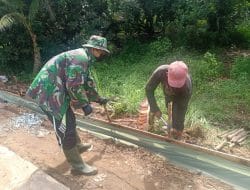 Satgas TMMD Ke-111 Kodim 1207/Pontianak Menjaga Kualitas Hasil Pekerjaan   