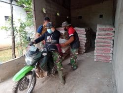 Serka Mugito Dari TNI AU Ikut Satgas TMMD Ke-111 Kodim 1207/Pontianak di Desa Kuala Mandor B