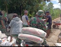 Satgas TMMD Ke-111 Kodim 1207/Pontianak Targetkan Pengerjaan Jalan 40 Meter Per Hari   