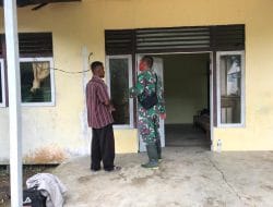 Kasdim 1207/Pontianak Sidak Ke Rumah Warga Yang Dijadikan Posko TMMD Ke-111   
