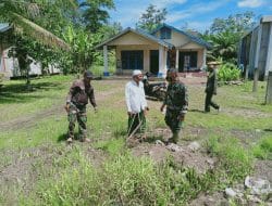 Silahturahmi Yang Terjalin Antara Warga Dan Personil Satgas TMMD Ke-111 TA. 2021 Kodim 1207/Pontianak   