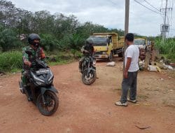 Satgas TMMD Pantau Lokasi di Desa Kuala Mandor B