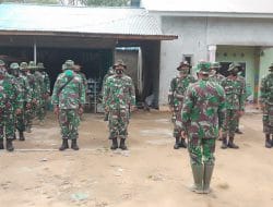Pengecekan Kesiapan Tugas, Apel Pagi Satgas TMMD Ke-111 Kodim 1207/Pontianak Dilakukan Setiap Hari
