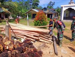 Apresiasi Masyarakat di Desa Kuala Mandor B Dengan Adanya Sejumlah Material Yang Mulai Datang