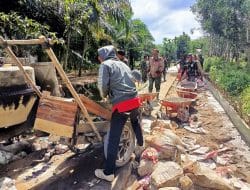 Kerja Tulus dan Ikhlas Satgas TMMD Ke-111 Kodim 1207/Pontianak