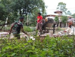 Gemuruh Riuh Bunyi Mesin Molen di Lokasi TMMD Ke-111 Kodim 1207/Pontianak