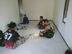 Rumah Pak Bukhori Menjadi Tempat Tinggal Satgas TMMD Ke-111 Kodim 1207/Pontianak