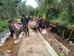 Satgas TMMD Ke-111 Kodim 1207/Pontianak Optimalkan Pengerjaan Jalan Sepanjang 1100 Meter