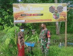 Pak Sahudin Pertenak Madu Kelulut di Lokasi TMMD Reguler Ke-111 desa Kuala Mandor B