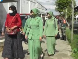 Ketua Persit KCK Cabang LI Kodim 1207/Pontianak Dukung TMMD Ke-111