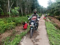 Angkut Material Ke Sasaran TMMD Ke-111 Menggunakan Motor Dinas