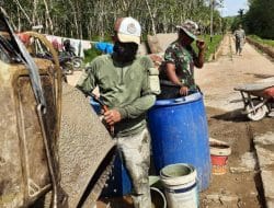 Mesin Molen Mati Tak Masalah Bagi Satgas TMMD Ke-111 Kodim 1207/Pontianak