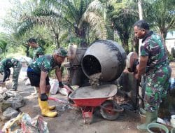 Putaran Mesin Molen Pacu Semangat Satgas TMMD Ke-111 Kodim 1207/Pontianak