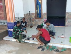 Warga Dusun Maju Jaya Menyambut Baik Dengan Adanya Satgas TMMD Ke-111 Kodim 1207/Pontianak   