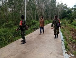 Kualitas Jalan Rabat Beton Merupakan Prioritas Utama TMMD Ke-111 Kodim 1207/Pontianak   