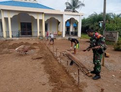 Landasan Tiang Bendera Telah Sampai di Lokasi TMMD Ke-111 Kodim 1207/Pontianak   