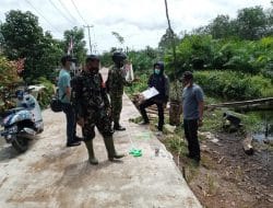 Kunjungan DPUPKP Kubu Raya di Lokasi TMMD Ke-111 Kodim 1207/Pontianak   