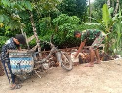 Jalan Hasil TMMD Ke-111 Kodim 1207/Pontianak Memudahkan Warga Mengangkut Hasil Panen