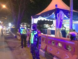 Dukung PPKM Darurat, Satgas TMMD Ke-111 Kodim 1207/Pontianak Laksanakan Pengamanan Wilayah