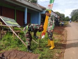 Program TMMD Regtas Ke 111 Kodim 1202/Singkawang Selesai, Umbul-umbul Mulai Dibersihkan