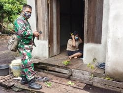 Wujud Kepedulian Satgas TMMD Ke-111 Kodim 1207/Pontianak Kepada Warga Dusun Maju Jaya