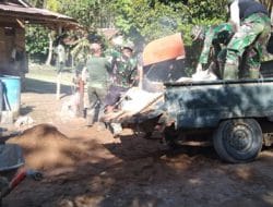 2 Mobil Tempur Diturunkan di Lokasi TMMD Ke-111 Kodim 1207/ Pontianak