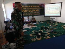 Penyuluhan Wawasan Kebangsaan di Lokasi TMMD Ke-111 Kodim 1207/Pontianak