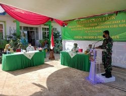 Gelar Kegiatan Penyuluhan Stunting Posyandu dan Posbindu PTM di Lokasi TMMD Ke-111 Kodim 1207/Pontianak