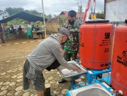 Penutupan TMMD Regtas Ke 111 Kodim 1202/Singkawang, Semua Peserta Diwajibkan Mencuci Tangan