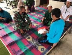 Berkunjung Ke Rumah Duka Pasien Covid 19, Satgas TMMD Ke 111 Kodim 1207/Pontianak Datang Membawa APD