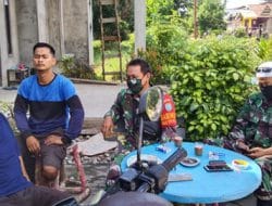 Satgas TMMD Ke -111 Kodim 1207/Pontianak Sosialisasi PPKM Darurat Terkait Menyambut Idul Adha