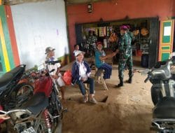 TMMD Regtas Ke 111 Kodim 1202/Skw Selesai, Anggota Satgas Pamitan Kepada Warga