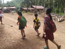 Jalan Baru Hasil TMMD Tapsel Semoga Anak-anak Rajin Belajar