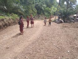 Anak-anak Tak Perlu Diantar Lagi Berkat Jalan Baru Hasil TMMD Tapsel