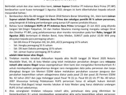 Rencana RUPS LB PT. IBP, 18 Agustus 2021 Di Medan, Yuntri Sebut, Illegal!